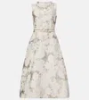's Max Mara Cotton-blend Jacquard Midi Dress In Neutral
