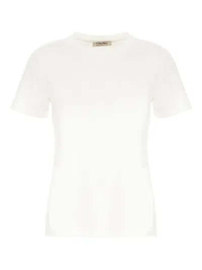 S Max Mara Cotton Crew-neck T-shirt In Neutral