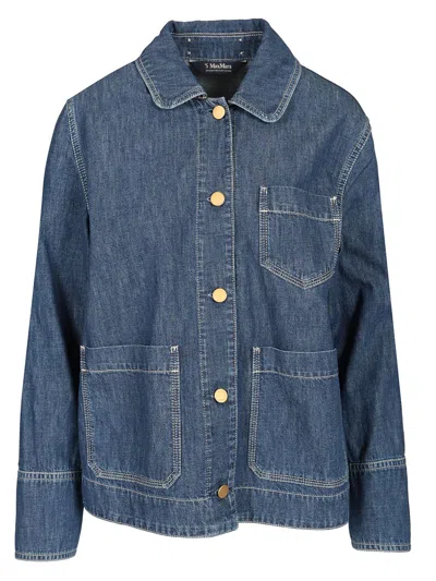 's Max Mara Cotton Denim Jacket Jackets Blue