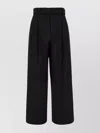 's Max Mara Black Wide Trousers With Belt