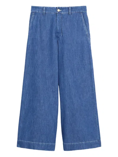 's Max Mara Cotton Jeans In Blue