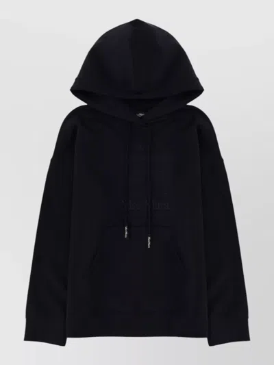 S Max Mara Cotton Jersey Sweatshirt In Black
