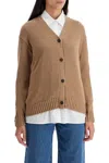 S Max Mara Biscuit Cotton Lukas Cardigan In Beige