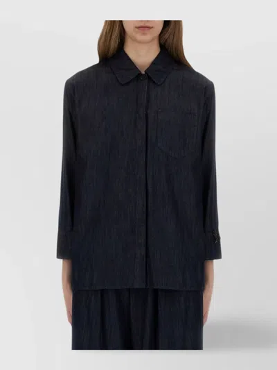 S Max Mara Cotton Regular-fit Shirt In Black