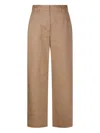 S Max Mara Cotton Straight-leg Trousers