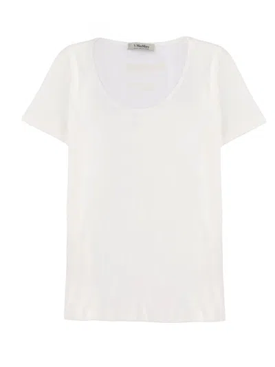 S Max Mara Cotton T Shirt In White