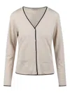 S Max Mara Wool Cardigan In Beige