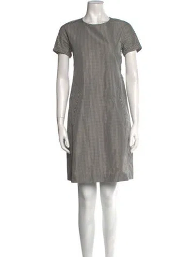 Pre-owned 's Max Mara Crew Neck Long Dress In Black