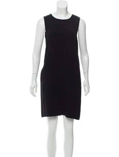 Pre-owned 's Max Mara Crew Neck Mini Dress In Black