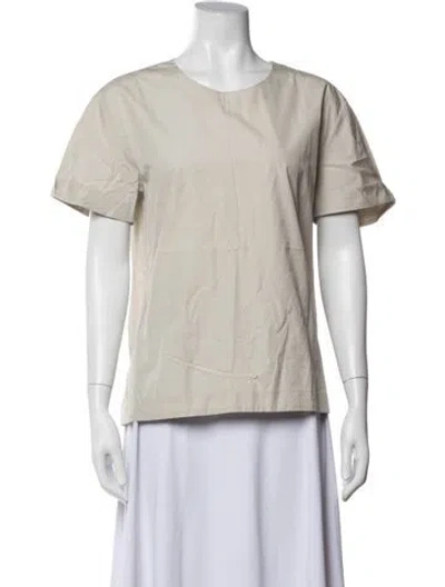 Pre-owned S Max Mara Crew Neck Short Sleeve Top In Purple