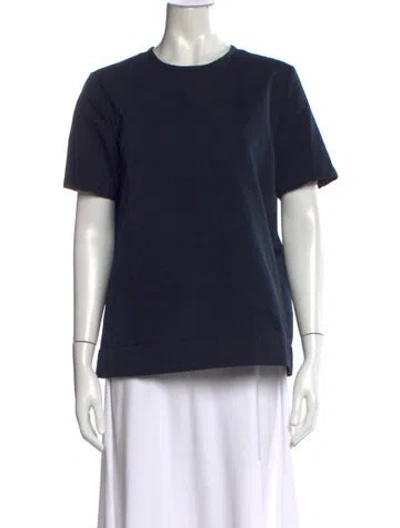 Pre-owned S Max Mara Crew Neck Short Sleeve T-shirt In Black