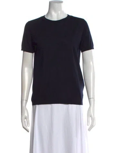 Pre-owned S Max Mara Crew Neck Short Sleeve T-shirt In Black