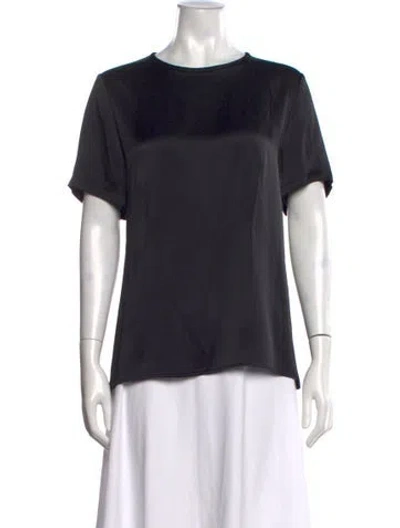 Pre-owned S Max Mara Crew Neck Short Sleeve T-shirt In Black