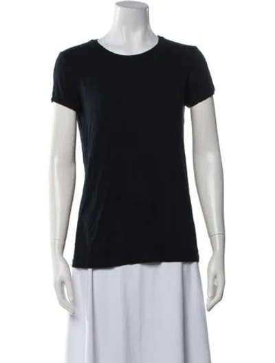 Pre-owned S Max Mara Crew Neck Short Sleeve T-shirt In Black
