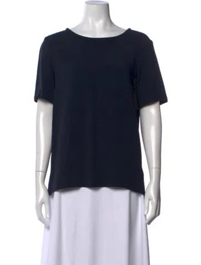 Pre-owned S Max Mara Crew Neck Short Sleeve T-shirt In Blue