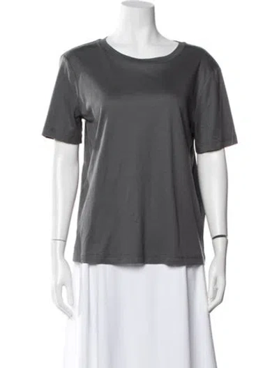 Pre-owned 's Max Mara Crew Neck Short Sleeve T-shirt In Grey