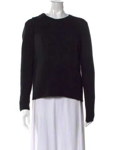 Pre-owned S Max Mara Crew Neck Sweater In Black
