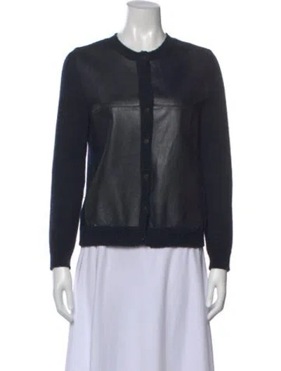 Pre-owned S Max Mara Crew Neck Sweater In Blue