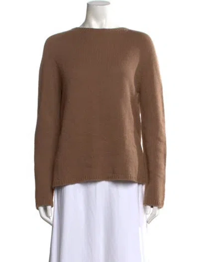 Pre-owned S Max Mara Crew Neck Sweater In Brown