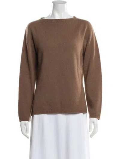 Pre-owned S Max Mara Crew Neck Sweater In Brown