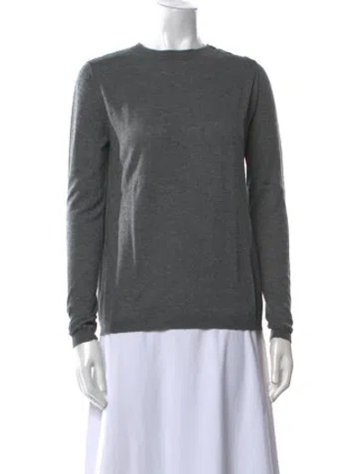 Pre-owned S Max Mara Crew Neck Sweater In Grey