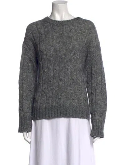 Pre-owned S Max Mara Crew Neck Sweater In Grey