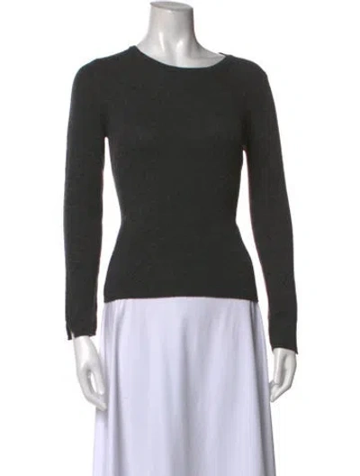 Pre-owned S Max Mara Crew Neck Sweater In Grey