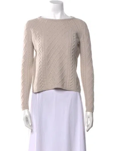Pre-owned 's Max Mara Crew Neck Sweater In Neutrals