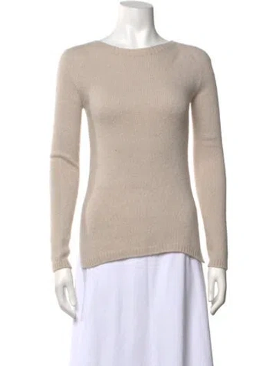 Pre-owned S Max Mara Crew Neck Sweater In Neutrals