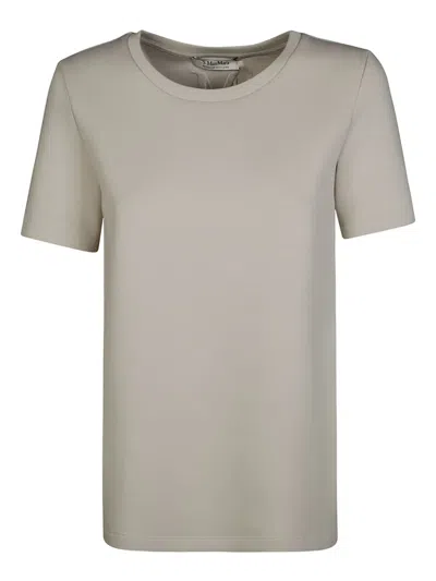 S Max Mara Crew-neck T-shirt In Neutral