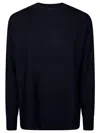 S Max Mara Crewneck Long-sleeved Jumper In Blu Marino
