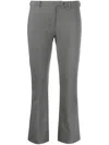 's Max Mara Cropped Cotton-blend Trousers In Grey