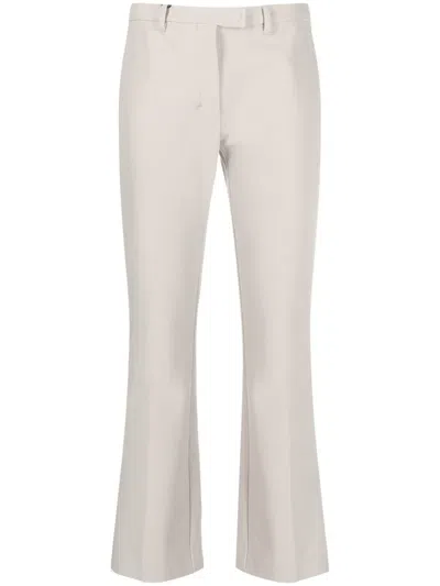 S Max Mara Cropped Slim-cut Trousers In Neutrals