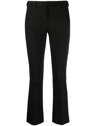 's Max Mara Cropped Straight-leg Trousers In Black
