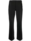 S Max Mara Cropped Tailored Trousers In Black