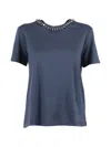 S Max Mara Crystal-embellished T-shirt In Multi