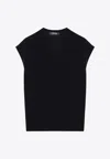 's Max Mara Cubano V-neck Wool Vest