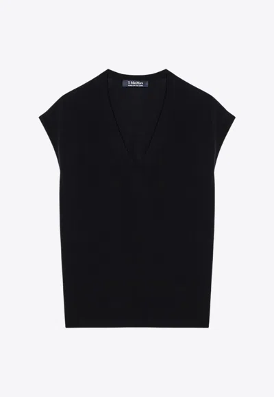 's Max Mara Cubano V-neck Wool Vest