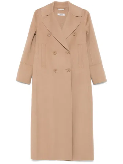 S Max Mara Custodi Coat In Brown