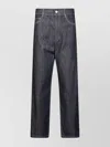 's Max Mara Dark Denim Trousers Belt Loops In Black