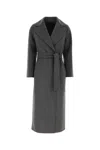 's Max Mara Poldo Belted Wool Coat In Grigio Medio