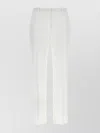 S Max Mara Cotton Stretch Pants With Pockets And Pleats