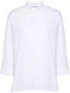 S Max Mara Relaxed Fit Collared Shirt With Long Sleeves In White