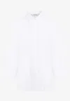 S Max Mara Delfina Popeline Shirt Max Mara In White