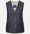 's Max Mara Denim Vest In Gray
