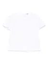 S Max Mara Crew Neck Plain Design Short Sleeves In White
