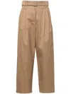 's Max Mara Dina Cotton Trousers In Braun