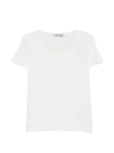 S Max Mara Diva Short-sleeve T-shirt In White