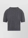 S Max Mara Dominus Cable Knit Sweater