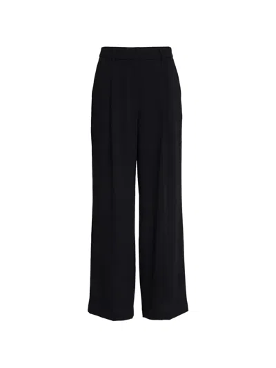 's Max Mara Donata Satin Wide-leg Pants In Black